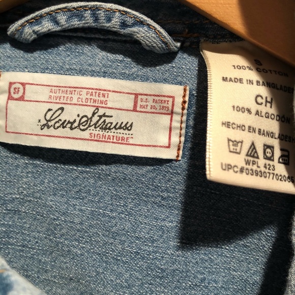 Levi’s denim flannel size Small - Picture 2 of 4